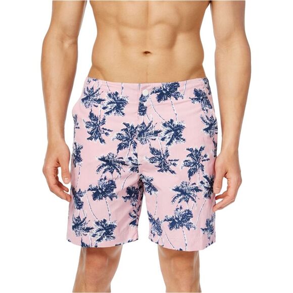 Tommy Hilfiger Mens Regal Palms Swim Bottom Board Shorts, Pink, NWT - Picture 1 of 1